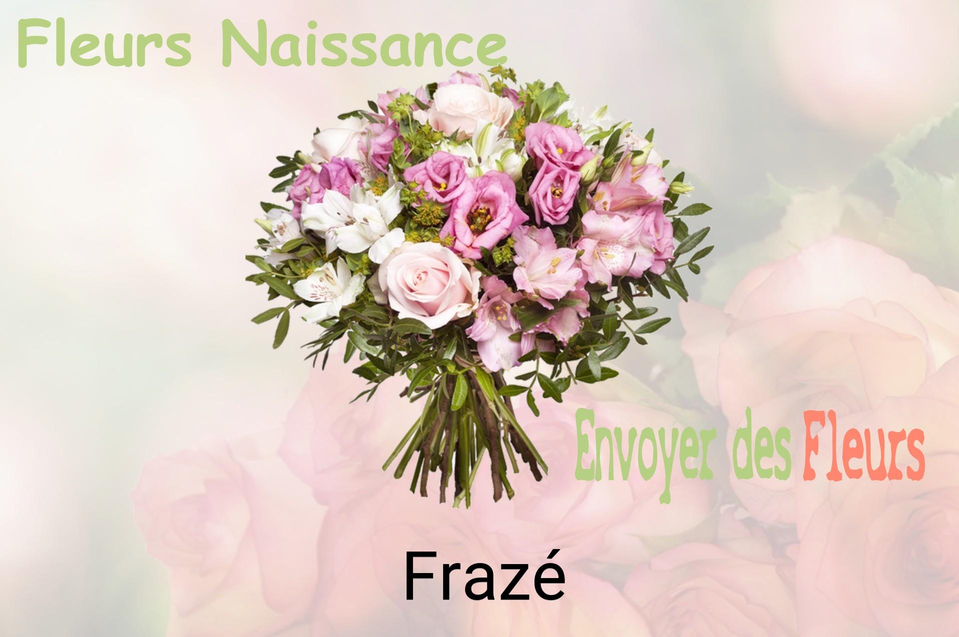 Bouquet de fleurs de naissance livré à Frazé